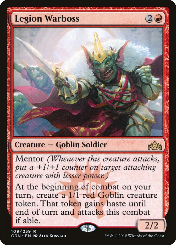 2018 Guilds of Ravnica Legion Warboss rare #109 rare card image