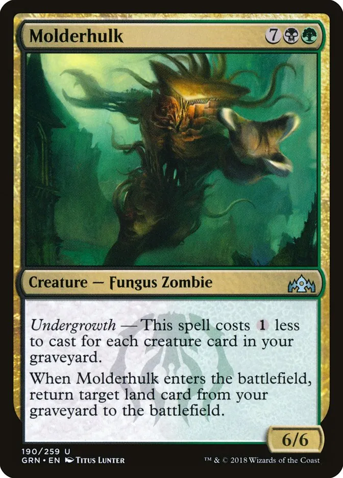 2018 Guilds of Ravnica Molderhulk uncommon #190 uncommon card image