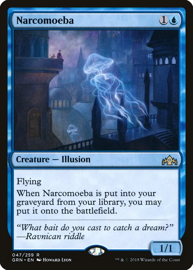 2018 Guilds of Ravnica Narcomoeba rare #47 rare card image