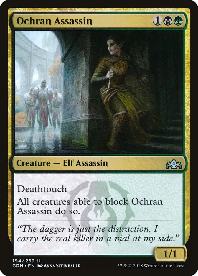2018 Guilds of Ravnica Ochran Assassin uncommon #194 uncommon card image