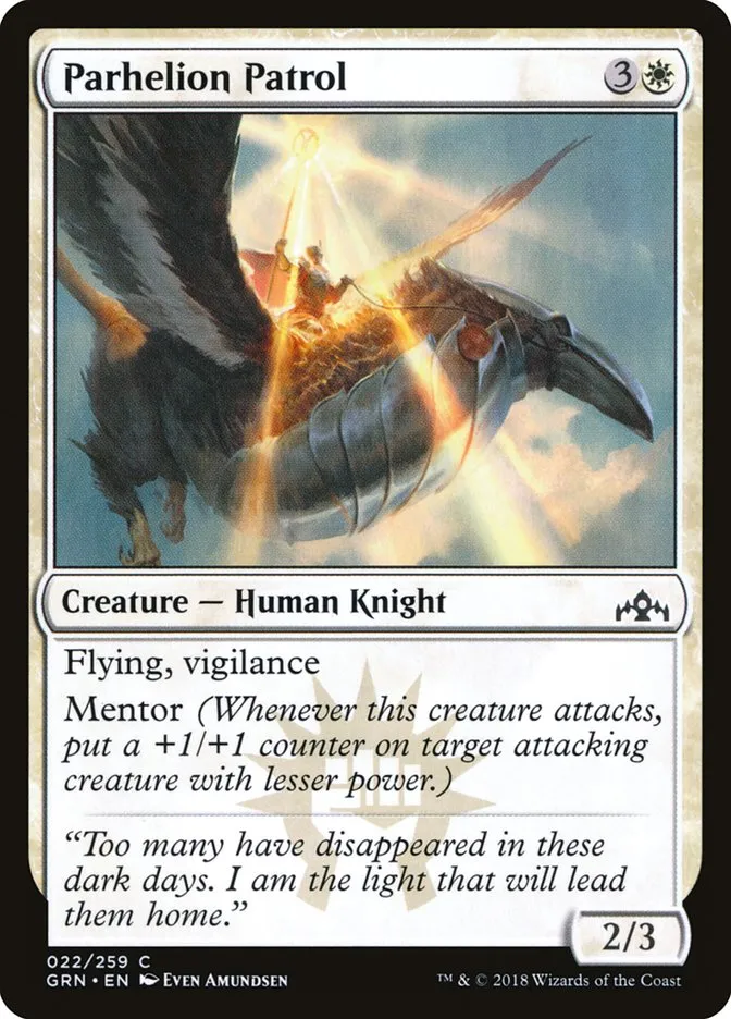 2018 Guilds of Ravnica Parhelion Patrol common #22 common card image
