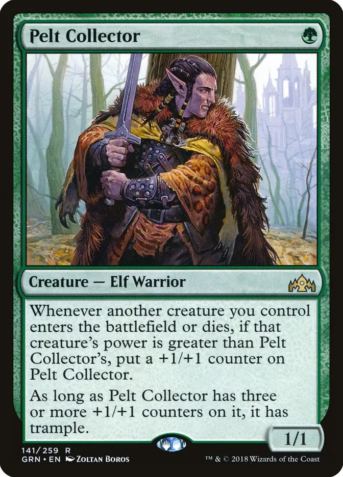 2018 Guilds of Ravnica Pelt Collector rare #141 rare card image