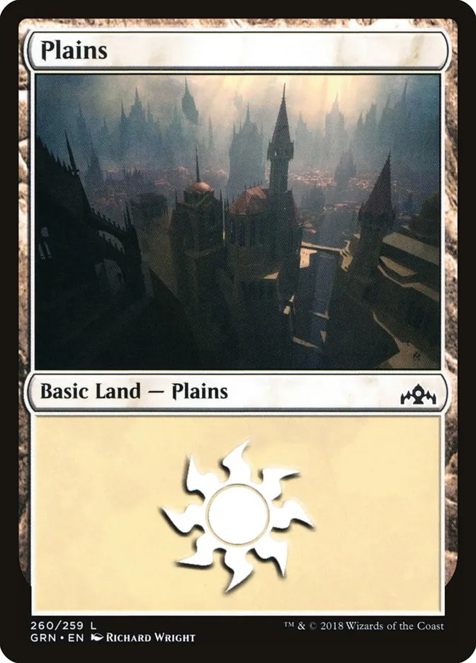 2018 Guilds of Ravnica Plains #260 common card image