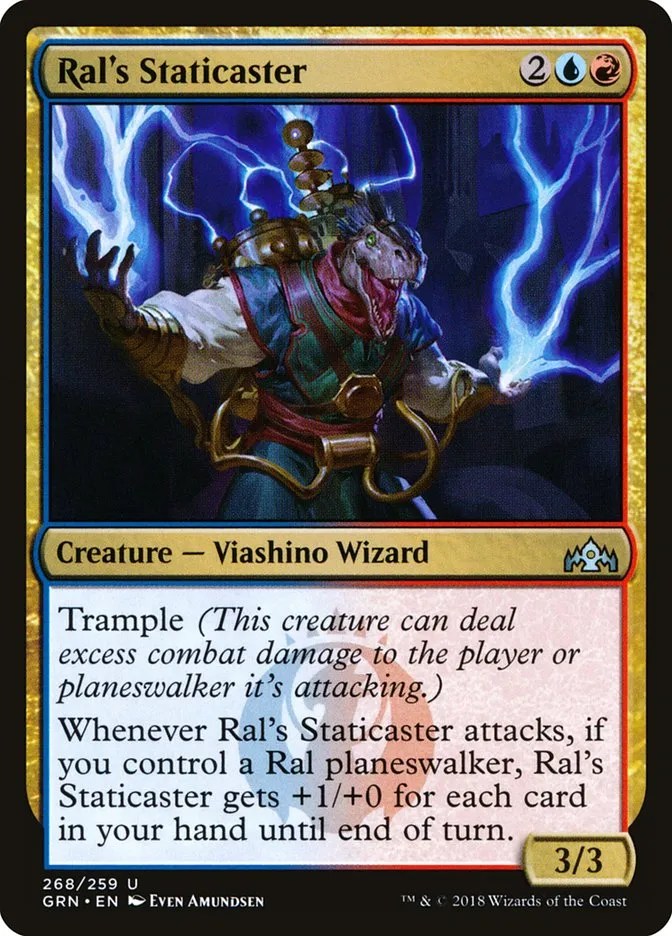 2018 Guilds of Ravnica Ral's Staticaster uncommon #268 uncommon card image