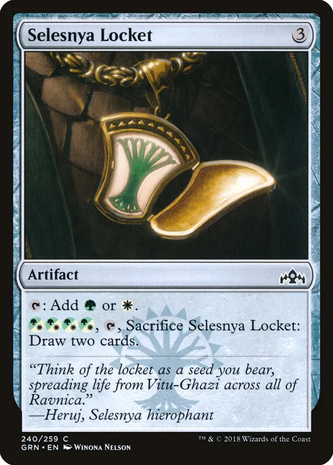 2018 Guilds of Ravnica Selesnya Locket #240 common card image