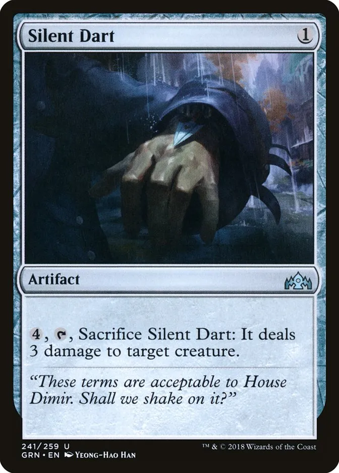 2018 Guilds of Ravnica Silent Dart #241 uncommon card image