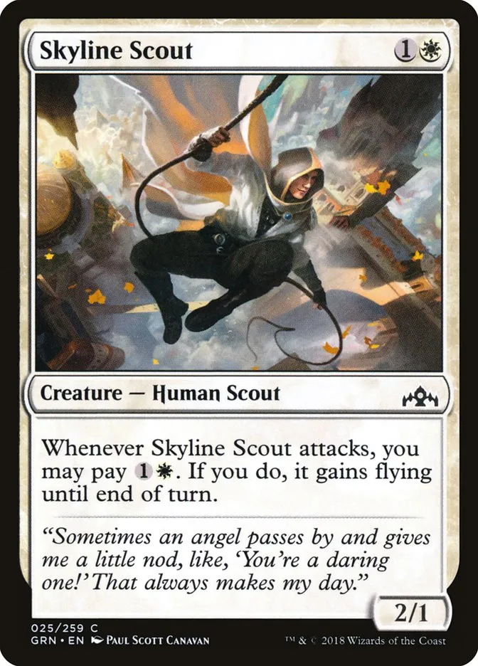 2018 Guilds of Ravnica Skyline Scout common #25 common card image
