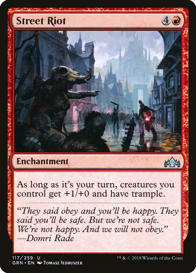 2018 Guilds of Ravnica Street Riot uncommon #117 uncommon card image