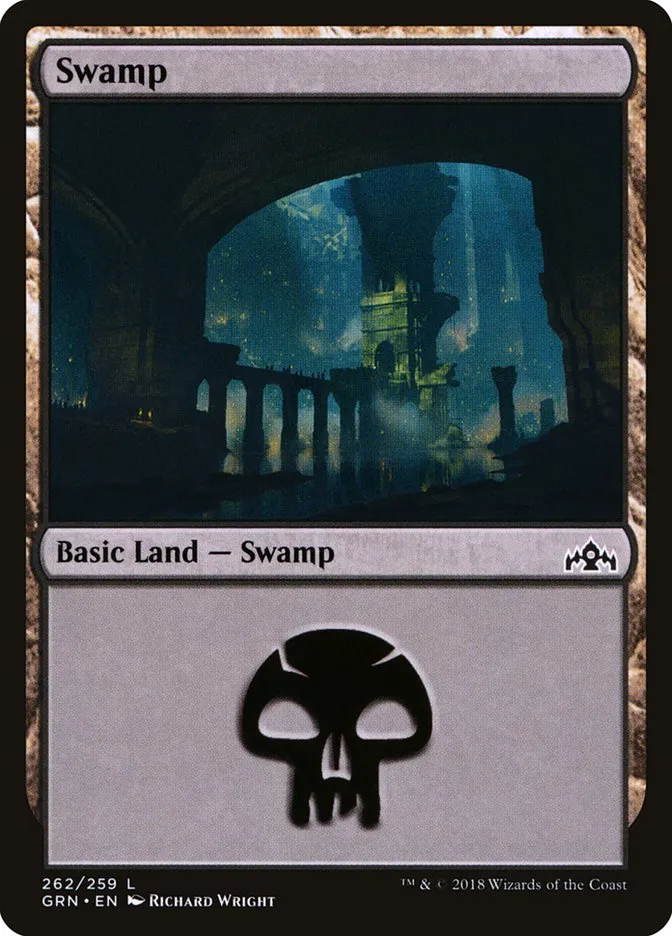 2018 Guilds of Ravnica Swamp #262 common card image