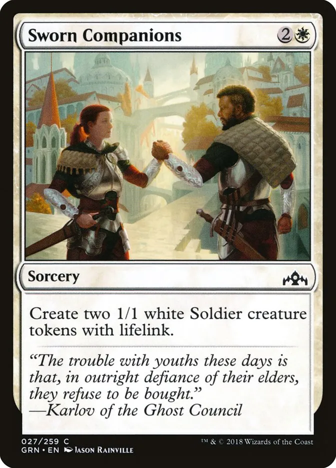 2018 Guilds of Ravnica Sworn Companions common #27 common card image