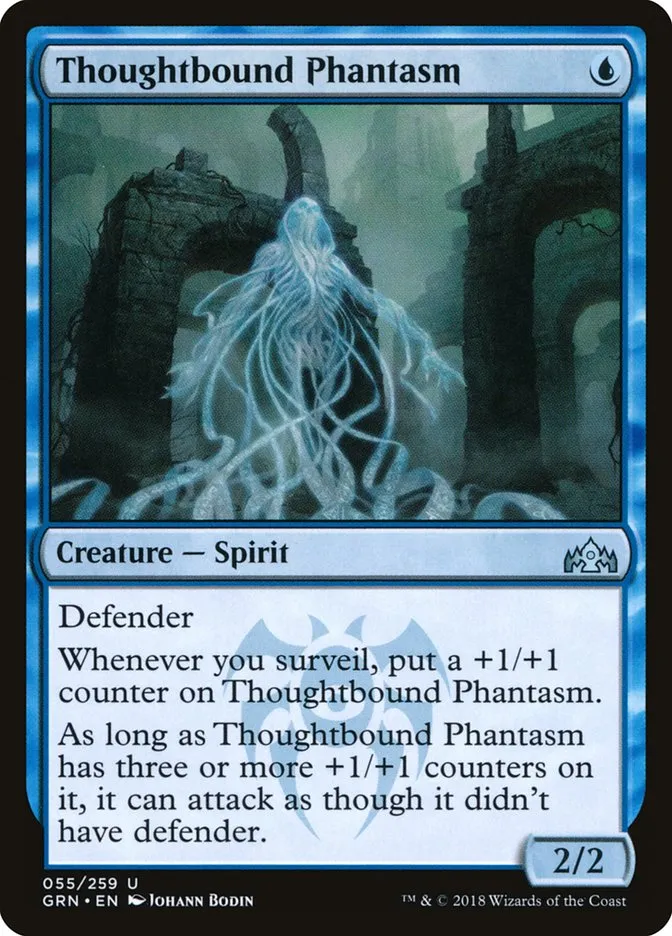 2018 Guilds of Ravnica Thoughtbound Phantasm uncommon #55 uncommon card image