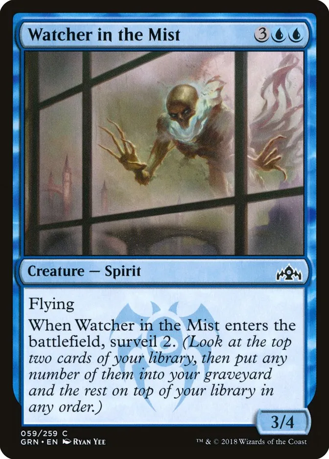 2018 Guilds of Ravnica Watcher in the Mist common #59 common card image