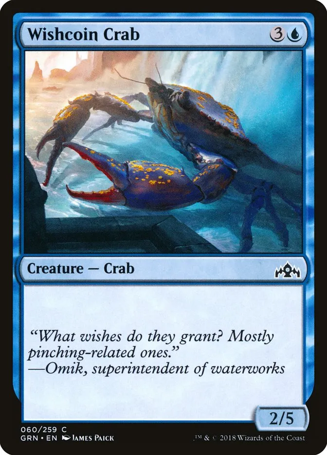 2018 Guilds of Ravnica Wishcoin Crab common #60 common card image