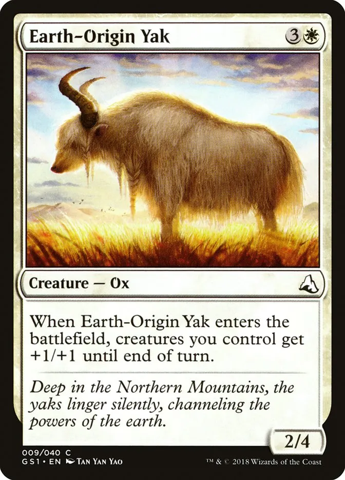 2018 Global Series Jiang Yanggu & Mu Yanling Earth-Origin Yak #9 common card image