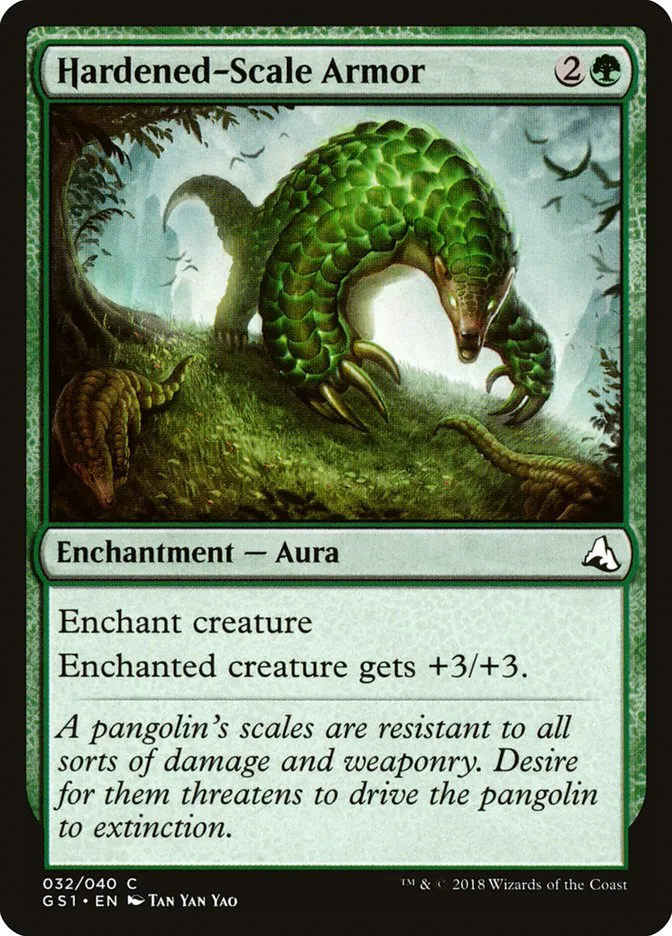2018 Global Series Jiang Yanggu & Mu Yanling Hardened-Scale Armor #32 common card image