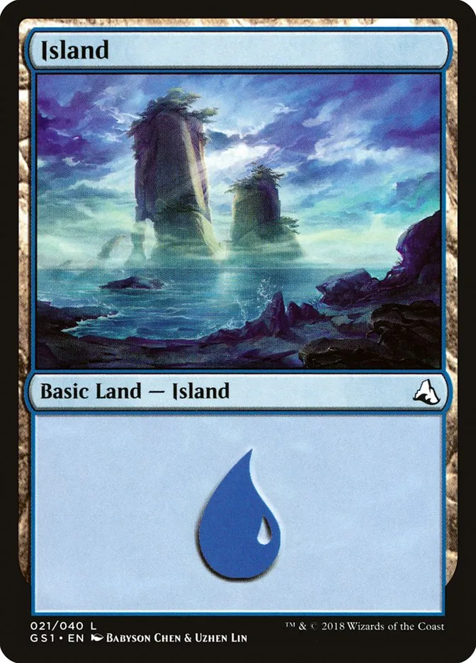 2018 Global Series Jiang Yanggu & Mu Yanling Island #21 common card image
