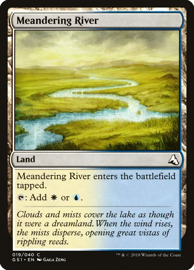 2018 Global Series Jiang Yanggu & Mu Yanling Meandering River #19 common card image