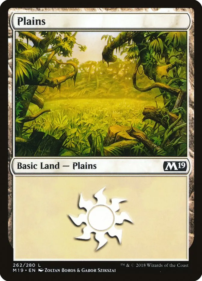 2018 Core Set 2019 Plains common #262 common card image
