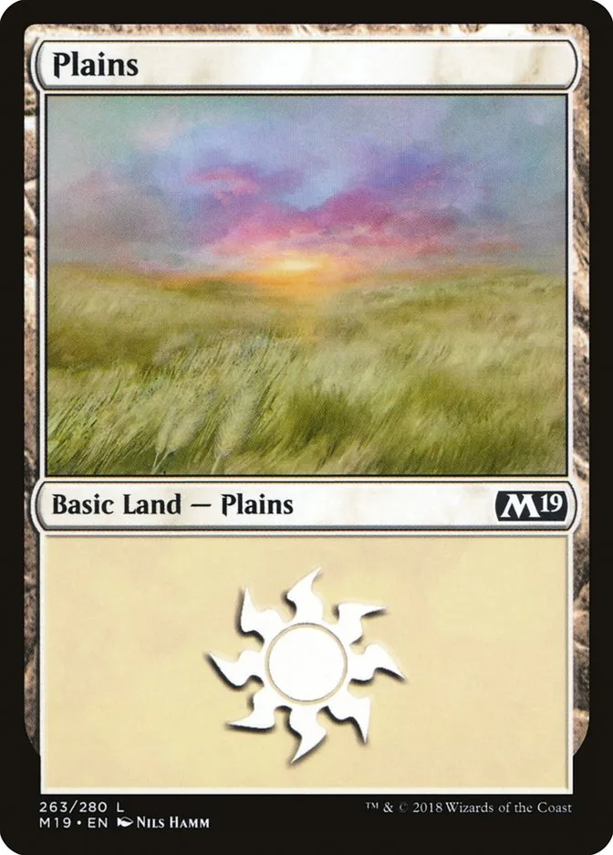 2018 Core Set 2019 Plains common #263 common card image