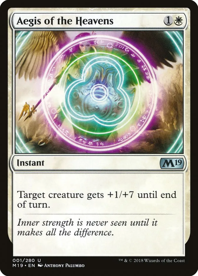 2018 Core Set 2019 Aegis of the Heavens uncommon #1 uncommon card image