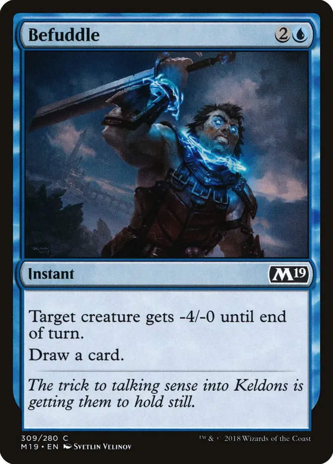 2018 Core Set 2019 Befuddle common #309 common card image