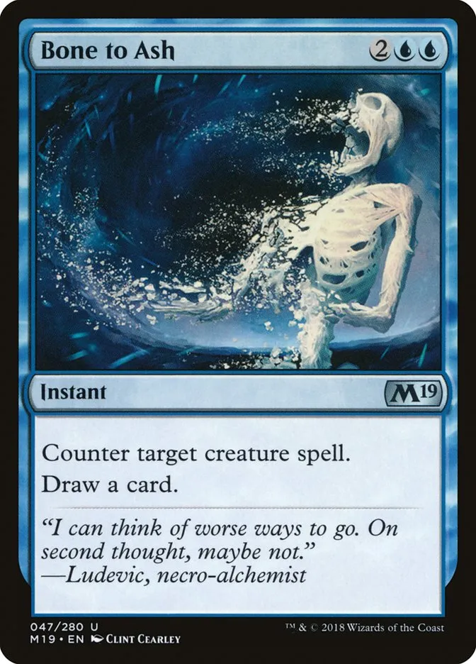 2018 Core Set 2019 Bone to Ash uncommon #47 uncommon card image
