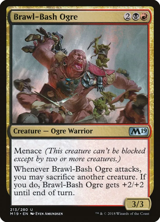 2018 Core Set 2019 Brawl-Bash Ogre uncommon #213 uncommon card image