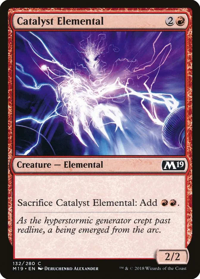 2018 Core Set 2019 Catalyst Elemental common #132 common card image