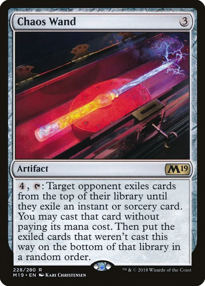 2018 Core Set 2019 Chaos Wand #228 rare card image