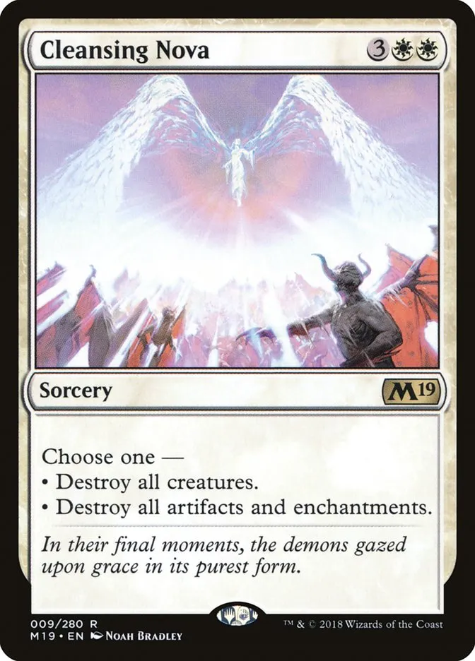 2018 Core Set 2019 Cleansing Nova rare #9 rare card image