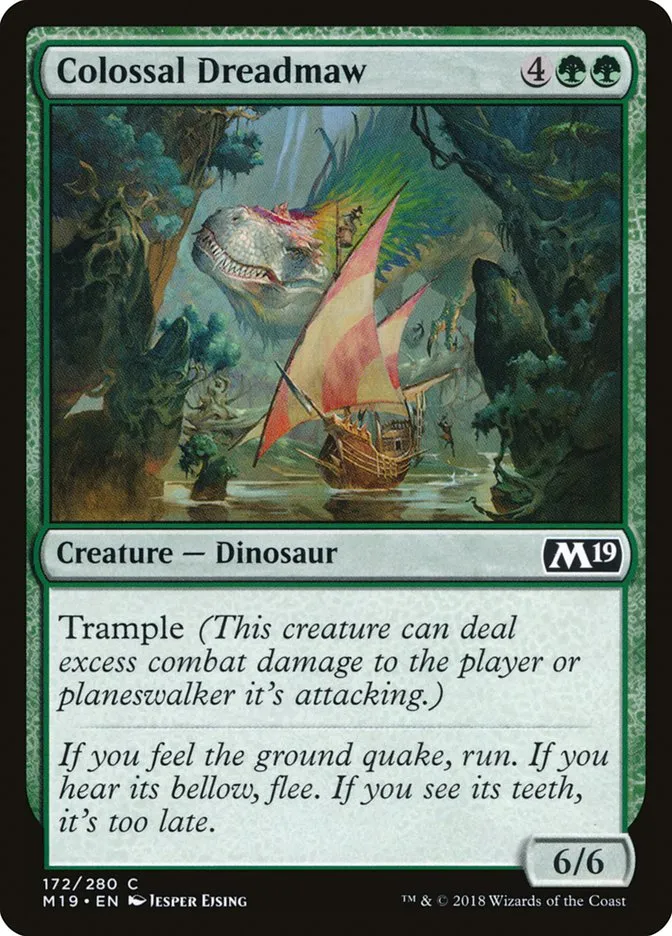2018 Core Set 2019 Colossal Dreadmaw common #172 common card image