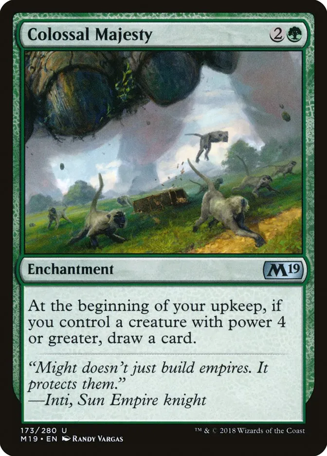 2018 Core Set 2019 Colossal Majesty uncommon #173 uncommon card image
