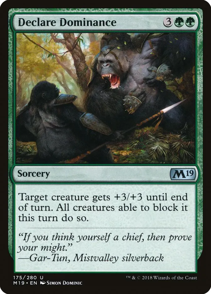 2018 Core Set 2019 Declare Dominance uncommon #175 uncommon card image