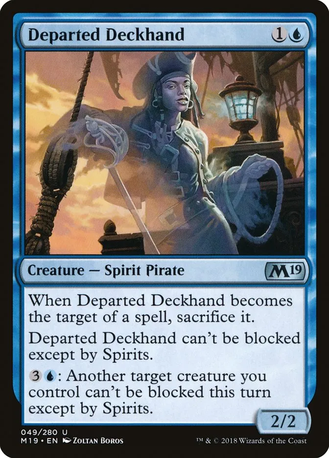 2018 Core Set 2019 Departed Deckhand uncommon #49 uncommon card image