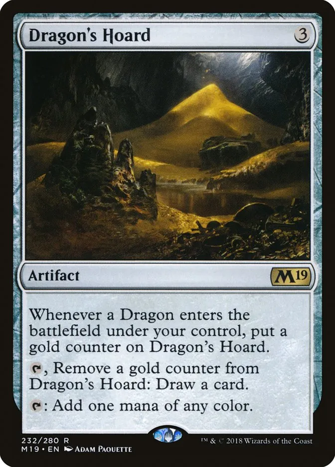 2018 Core Set 2019 Dragon's Hoard rare #232 rare card image
