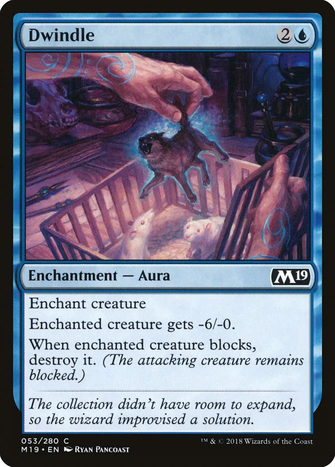 2018 Core Set 2019 Dwindle common #53 common card image