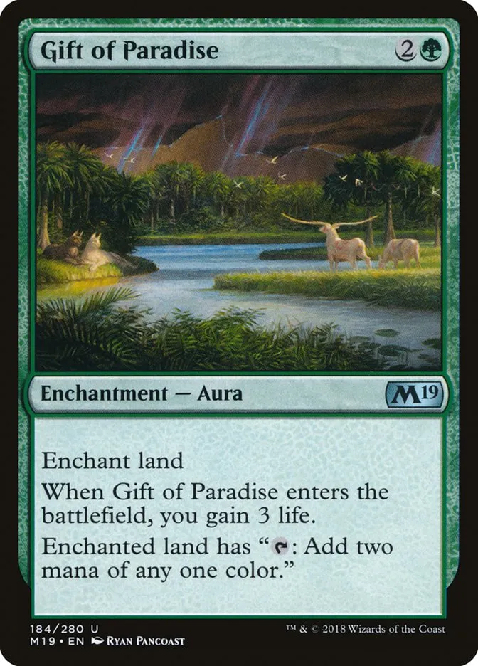 2018 Core Set 2019 Gift of Paradise #184 uncommon card image