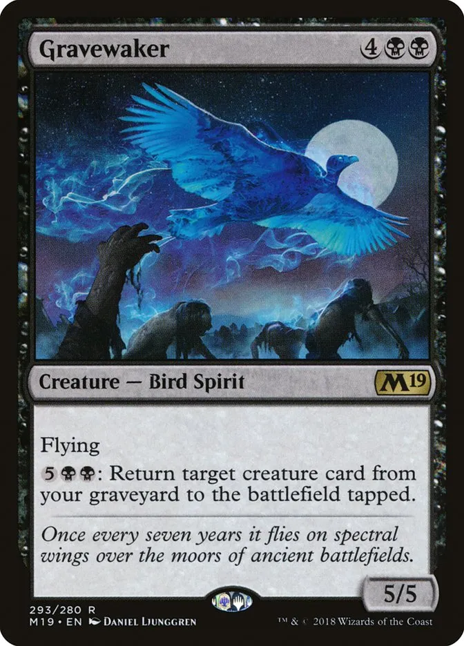 2018 Core Set 2019 Gravewaker rare #293 rare card image