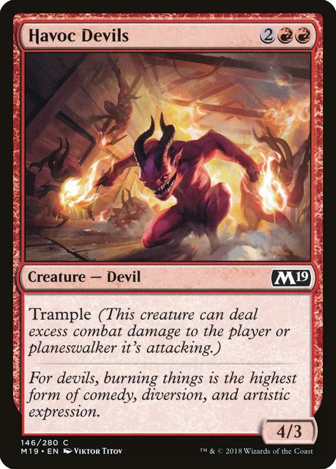 2018 Core Set 2019 Havoc Devils common #146 common card image
