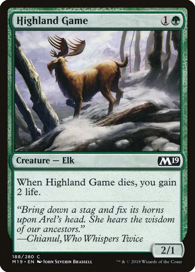 2018 Core Set 2019 Highland Game common #188 common card image