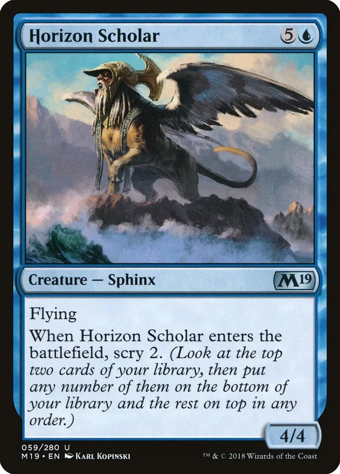 2018 Core Set 2019 Horizon Scholar uncommon #59 uncommon card image