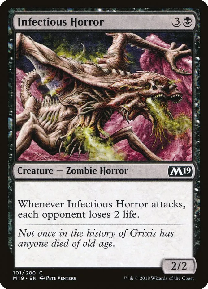 2018 Core Set 2019 Infectious Horror common #101 common card image