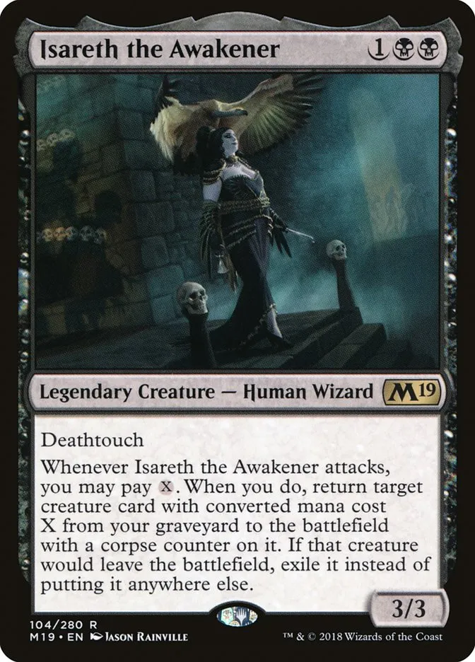 2018 Core Set 2019 Isareth the Awakener rare #104 rare card image