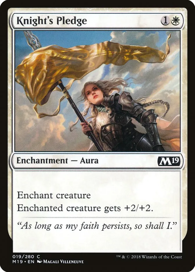 2018 Core Set 2019 Knight's Pledge common #19 common card image