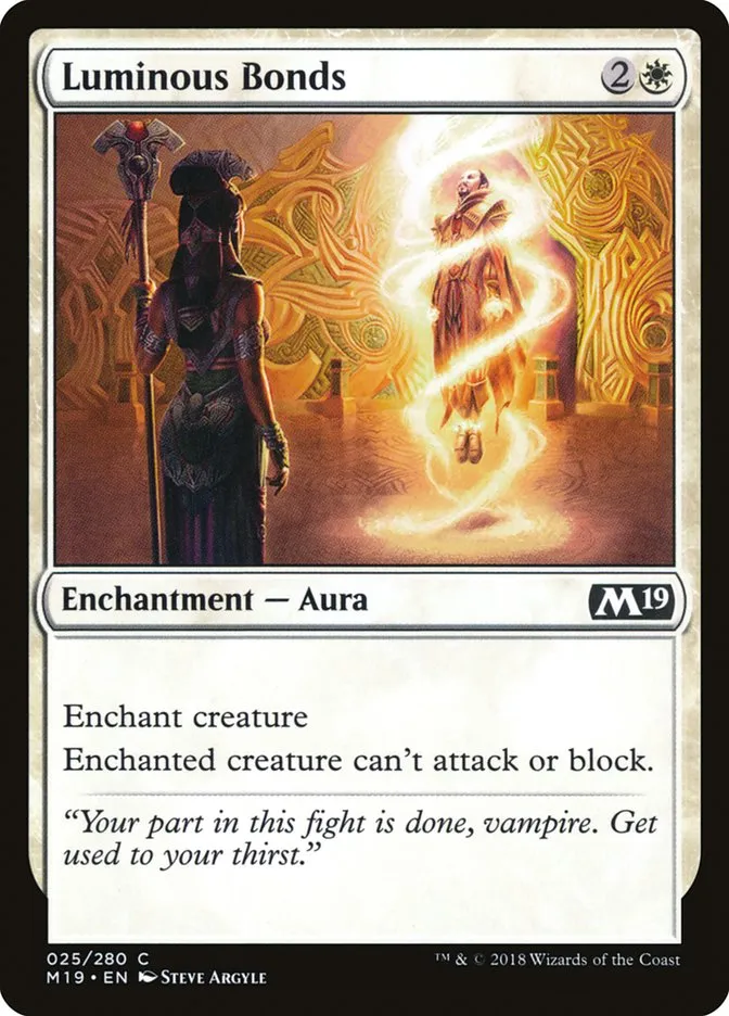 2018 Core Set 2019 Luminous Bonds common #25 common card image