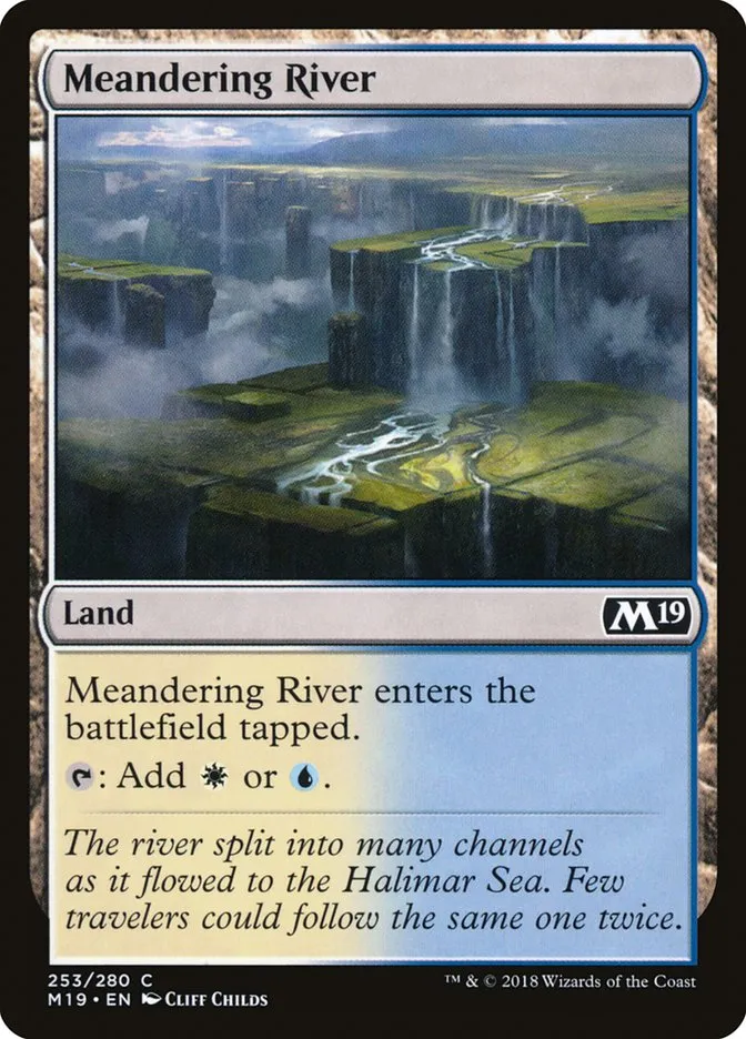 2018 Core Set 2019 Meandering River common #253 common card image