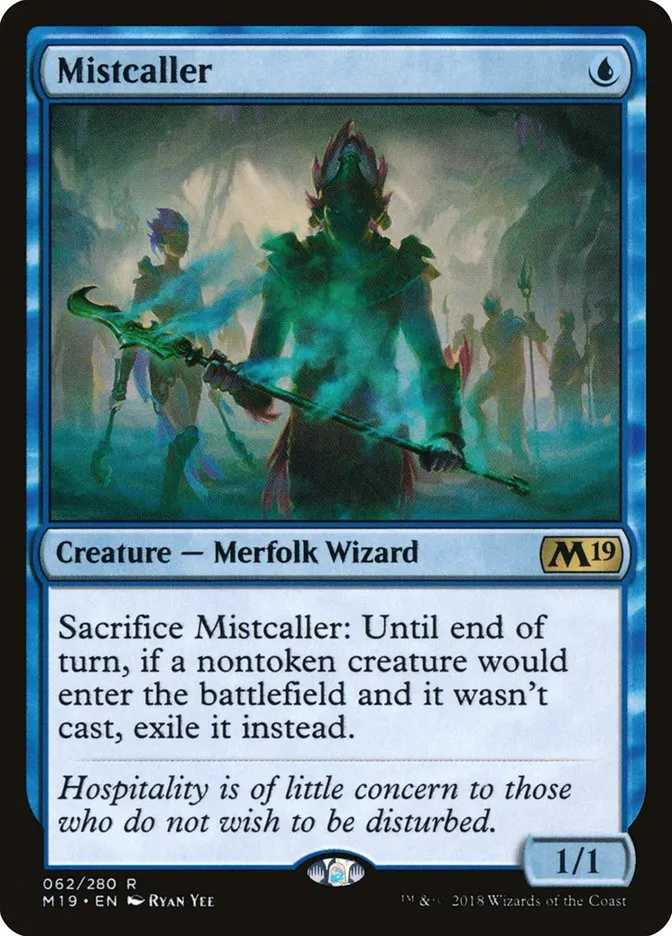 2018 Core Set 2019 Mistcaller rare #62 rare card image