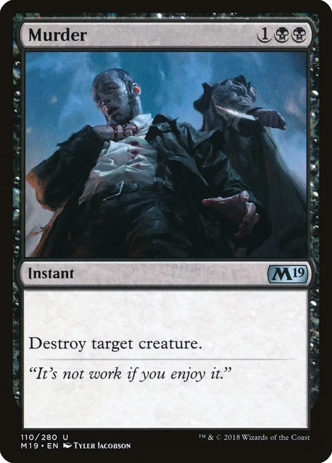 2018 Core Set 2019 Murder uncommon #110 uncommon card image