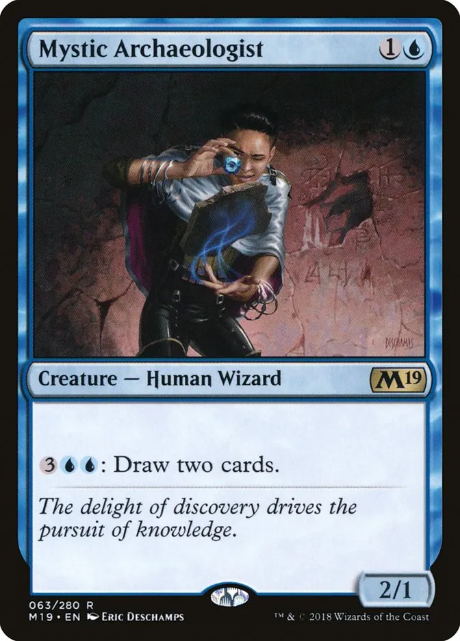 2018 Core Set 2019 Mystic Archaeologist #63 rare card image