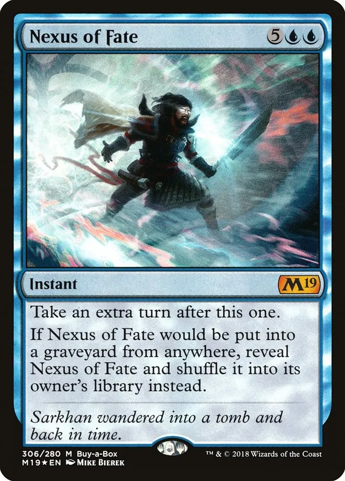 2018 Core Set 2019 Nexus of Fate mythic #306 mythic card image
